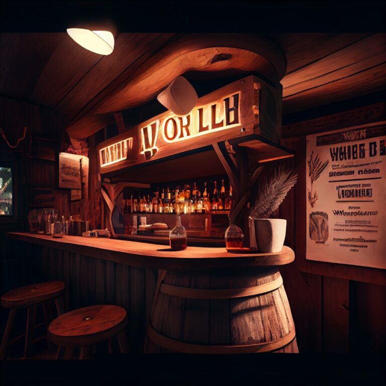 bar in the Wild West